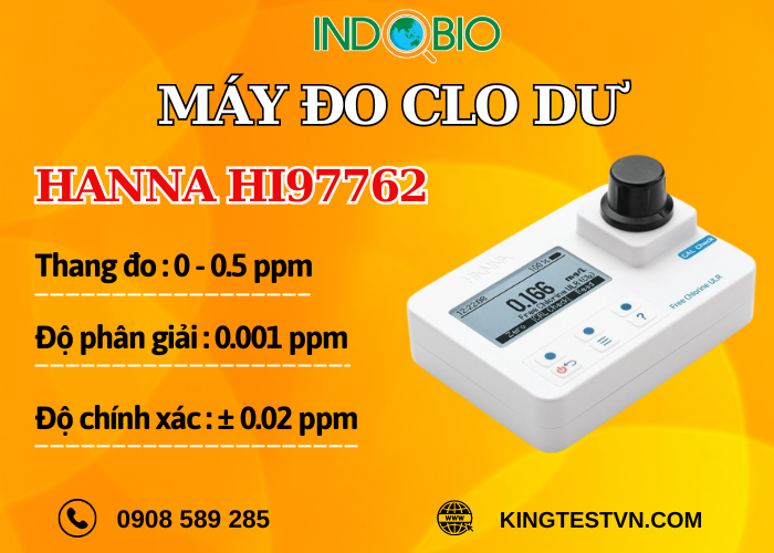Máy đo clo dư Hanna HI97762